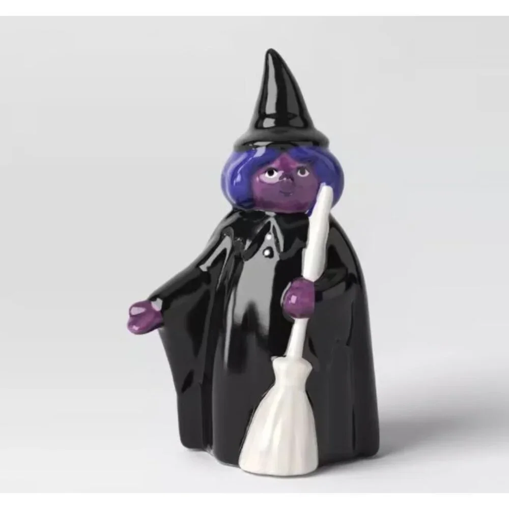 Target Small Ceramic Witch Figural Broomstick Hyde and EEK! Boutique™ As Is